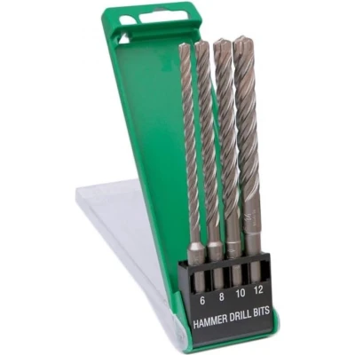 Afbeelding van HiKOKI 783390 SDS Plus 4 Delige Hamerboren Set In Cassette 6 / 8 /10 12mm
