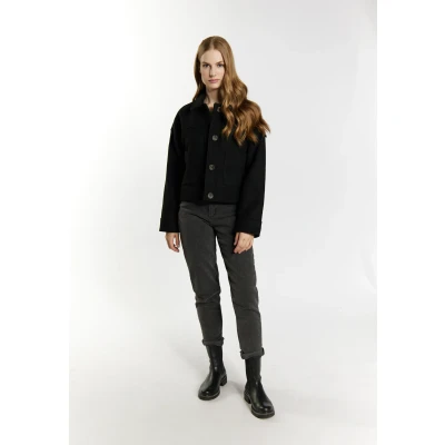 Afbeelding van Overgangsjack gemaakt van een wolmix DREIMASTER XS / Zwart 77% polyester 15% wol 5% polyacryl 3% viscose