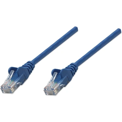 Afbeelding van Intellinet Netwerk Patchkabel, Cat5e, 0,25 m, CCA, U/UTP, PVC, Vergulde Contacten, Snagless CCA 20 m Blauw