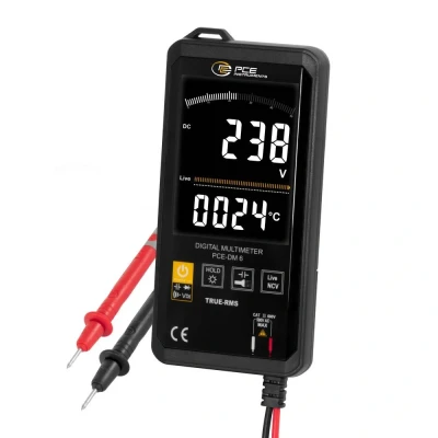 Afbeelding van PCE Instruments DM 6 Multimeter Digitaal CAT III 600 V Weergave (counts): 6000