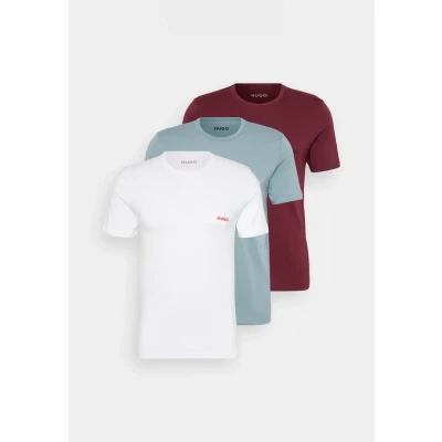 Afbeelding van HUGO 3 PACK Hemd, Heren, Maat: Small, White/bordeaux/green