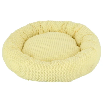 Afbeelding van Adori Donut Maddy Kattenmand Ø50x17 cm Geel Anti slip