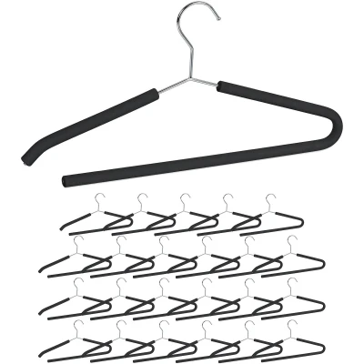 Afbeelding van Relaxdays 24 x kledinghangers antislip kleerhangers klerenhangers broekhangers