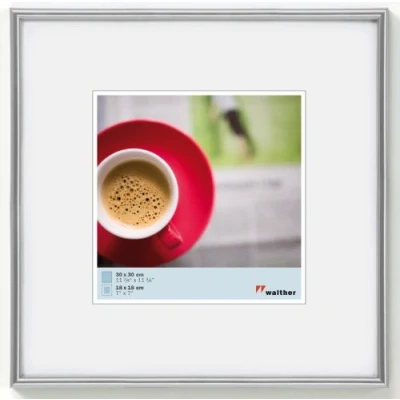 Afbeelding van Walther Galeria Fotolijst Fotomaat 40x40 cm Zilver
