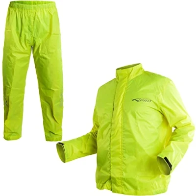 Afbeelding van Motorpak, waterdicht, regenjas, waterafstotende broek, scooter, fluo, L