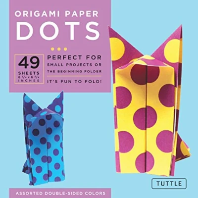 Afbeelding van Origami Paper Dots 6 3/4&quot; 49 Sheets