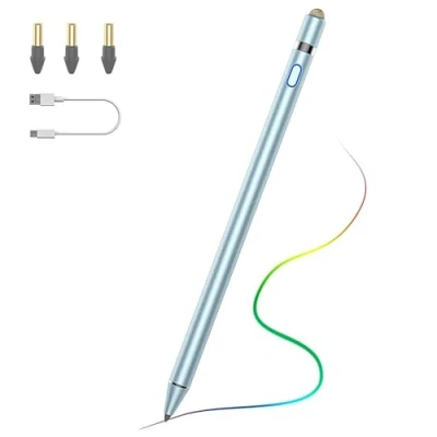 Afbeelding van TiMOVO Stylus Pen for iPad, Apple Pencil 2018 2023 iPad 10/9/8/7/6th Generation,iPad Pro,iPad Air 5/4/3,iPad Mini 6/5 Precise Writing Drawing Palm Rejection 1st Gen iPad,Sky Blue