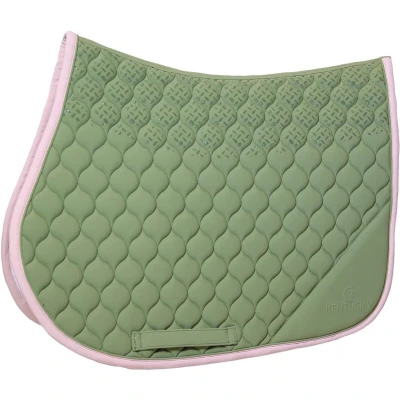 Afbeelding van Zadeldoek softshell onion quilt jumping kaki oude roos FULL