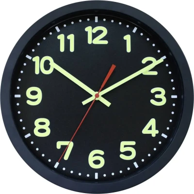 Afbeelding van EUROTIME 53861 05 Wandklok Zendergestuurd 30 cm x 5 Zwart
