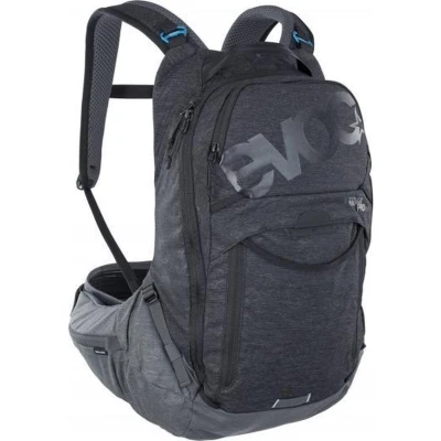 Afbeelding van EVOC TRAIL PRO 16l protector rugzak voor dagtochten &amp; trailrijden, fietsrugzak (rugzak met LITESHIELD PLUS rugprotector, extra licht, 3l hydratatie blaas compartiment, maat: L/XL), Zwart/Koolstofgrijs