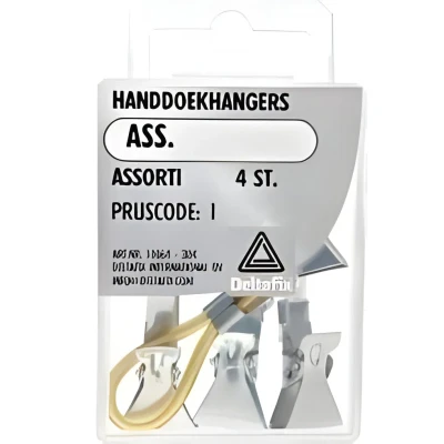 Afbeelding van Deltafix Handdoekhangers assorti 4 stuks