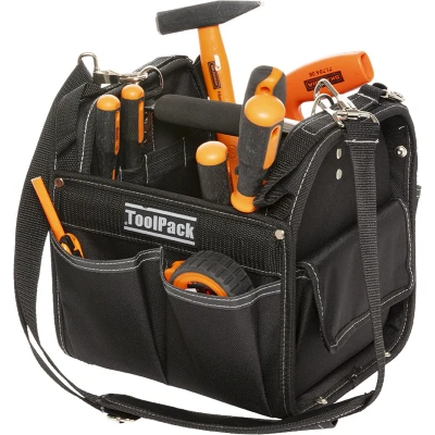 Afbeelding van ToolPack Compacte Gereedschapstas, Vierkant Model, Metalen Draaghendel Met Anti slip Greep, Verstelb