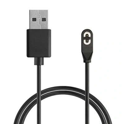 Afbeelding van kwmobile USB oplaadkabel geschikt voor AfterShokz Aeropex AS800 / OpenComm ASC100SG kabel Laadkabel smartwatch in zwart