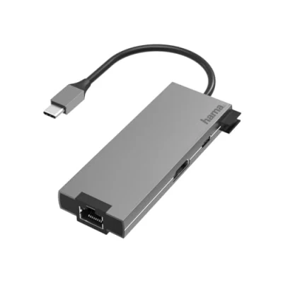 Afbeelding van Hama Usb C Hub Multiport 5 Poorts 2X A Hdmi&amp;Trade; Lan/Ethernet