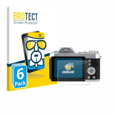 Afbeelding van BROTECT Screenprotector voor Rollei Powerflex 10x Retro Folie Beschermfolie Beschermglas transparant (6 Stuks)