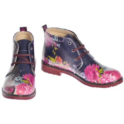Afbeelding van GOBY Flowers Boots Sneakers Laarzen Hoge kwaliteit Handmade Maat 42