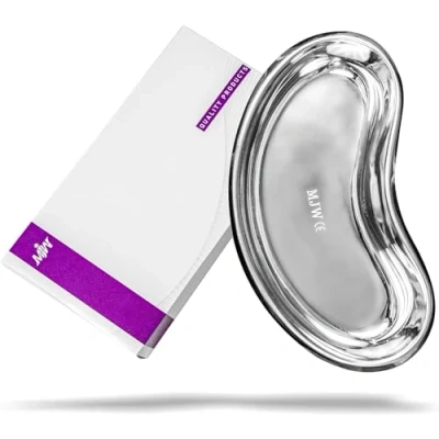 Afbeelding van MJW Chirurgische nierschaal, gebogen vorm, 20,4 cm, roestvrijstalen dienblad voor geneeskunde, tandheelkunde, dierenartsen