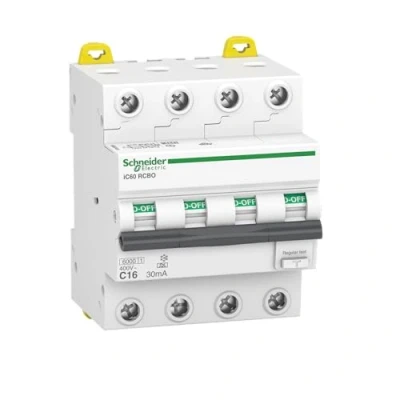 Afbeelding van Schneider Acti9 Alamat A9D67416 16A 4P 30mA C Kar. 6Ka