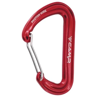 Afbeelding van CAMP Unisex&#039;s Photon Wire Karabijnhaak, Rood, One Size