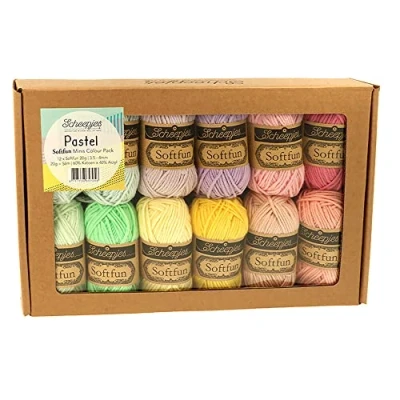 Afbeelding van Scheepjes Softfun colour pack 12x20g 1st Pastel