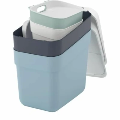Afbeelding van Curver Ready to Collect 254718 Afvalscheidingssysteem Kunststof Wit, Donkergrijs, Groen, Blauw grijs 1 stuk(s)