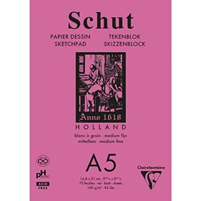 Afbeelding van Schut A5 Tekenblok 70 vel 180 grams Professioneel Tekenpapier Formaat