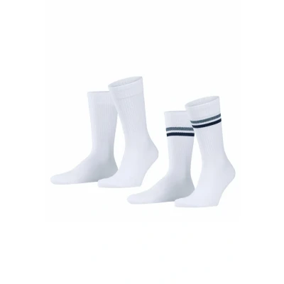 Afbeelding van Esprit Tennis Stripe 2PACK WITH Pattern Sokken, Heren, Maat: 43 46, Off white