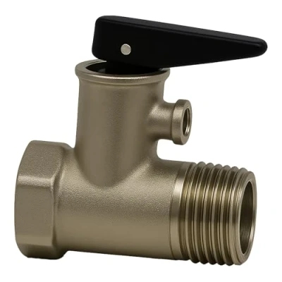 Afbeelding van Rimex Veiligheidsventiel 1/2 inch overdrukventiel van messing voor boilerventielen waterboiler, verwarming met afdichting en EPDM membraan terugslagklep