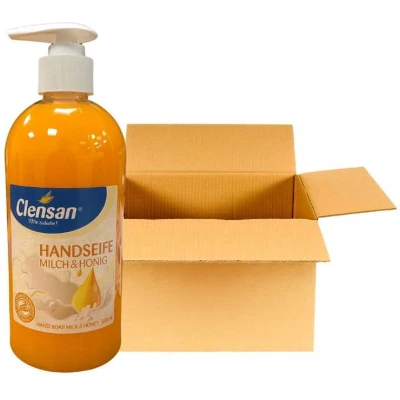 Afbeelding van Clensan Handzeep Melk &amp; Honing 12 x 500ml