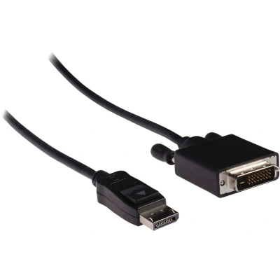Afbeelding van DisplayPort naar DVI kabel DP 1.1 (1920 x 1200) / zwart 5 meter