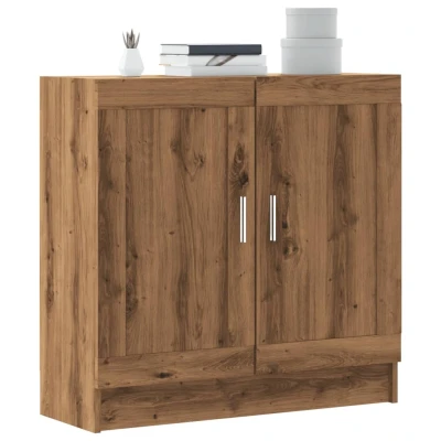 Afbeelding van vidaXL Boekenkast 82,5x30,5x80 cm bewerkt hout artisanaal eikenkleurig