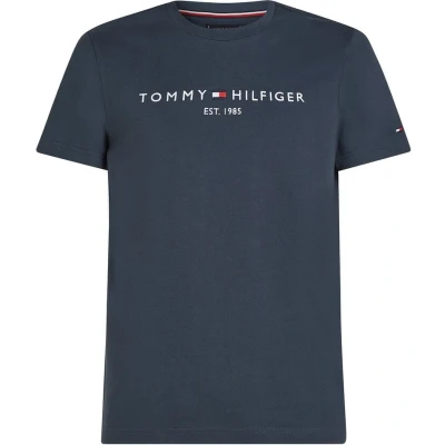 Afbeelding van Tommy Hilfiger LOGO TEE Tshirt print, Heren, Maat: XL, Dark blue