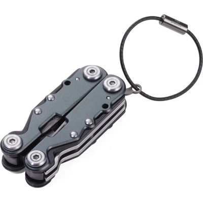 Afbeelding van Mini Tool Keyring met 10 Functies Aluminium