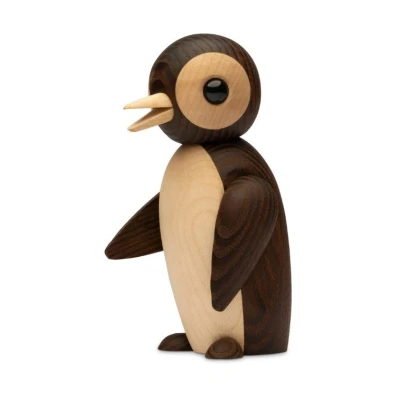 Afbeelding van Spring Copenhagen Frost Pinguïn decoratie 12,5 cm Bruin