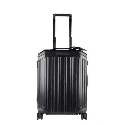 Afbeelding van Piquadro Alu Slim 4 Wheel Cabin Trolley black Harde Koffer