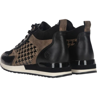 Afbeelding van Remonte LOW Sneakers laag, Dames, Maat: 41, Schwarz Textiel/ synthetisch