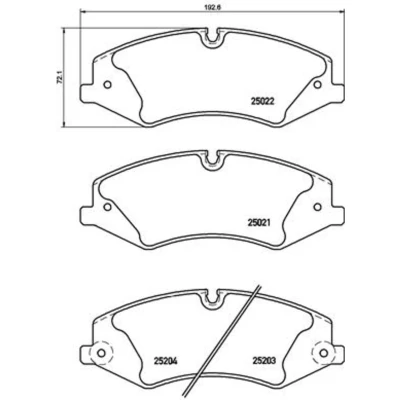 Afbeelding van Brembo Remblokset P 44 022