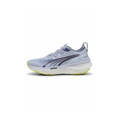Afbeelding van Puma Forever Nitro Hardloopschoenen voor op de weg, Dames, Maat: 37.5, Cool weather yellow alert Kunststof/ textiel