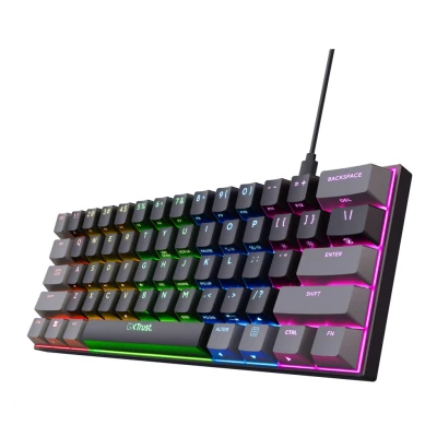 Afbeelding van Trust Gxt867 Acira Bekabeld Gamingtoetsenbord Zwart