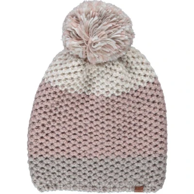 Afbeelding van Muts dames pompon Winter Gebreid One size Licht roze Ski