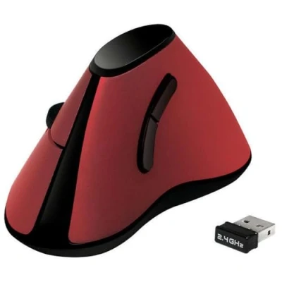 Afbeelding van LogiLink ID0159 Ergonomische Verticaal Muis, Radio Rood