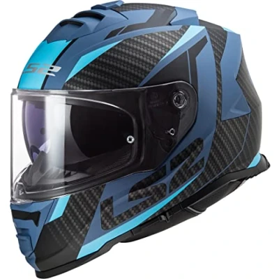 Afbeelding van LS2 FF800 Storm II Racer Helm, blauw, afmeting XL voor man