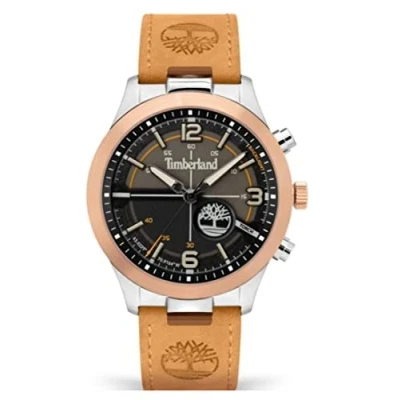 Afbeelding van Timberland, horloge, TDWGA2103302 Sullivan Heren 44mm 5ATM, Bruin, (Analoog 44 mm)