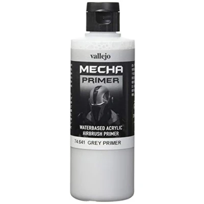 Afbeelding van Vallejo 200 ml &quot;AV Mecha Color&quot; Acryl Airbrush Kleur Grijs Primer
