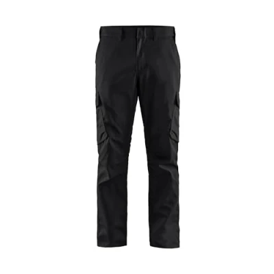 Afbeelding van Blaklader Industrie werkbroek stretch 1444 1832 Zwart/Rood C154