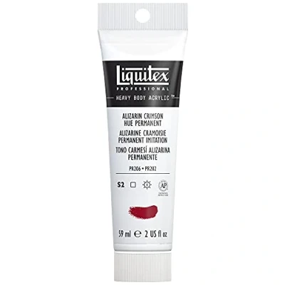 Afbeelding van Liquitex 8870113 Professional Heavy Body acrylverf in kunstenaarskwaliteit met uitstekende lichtechtheid en boterachtige consistentie, 59ml Tube, Alizarin Crimson Hue Permanent