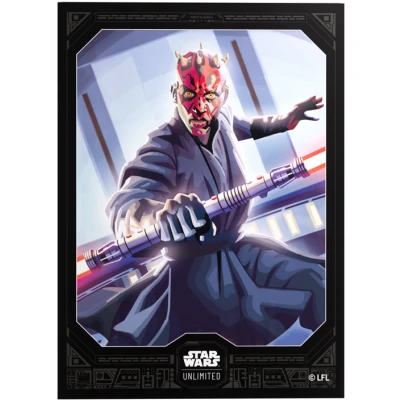 Afbeelding van Gamegenic, Star Wars: Unlimited Premium Art Sleeve Darth Maul, 60 Sleeves + 2 doorzichtige mouwen, Kleurcode: Grijs