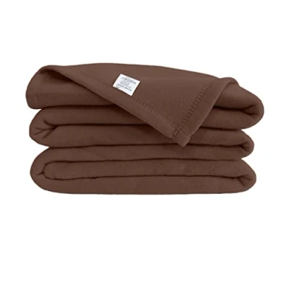 Afbeelding van POYET MOTTE POLECO fleece deken CHOCOLATE 220