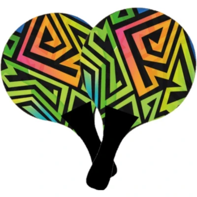 Afbeelding van Houten beachball set graffiti print Beachballsets