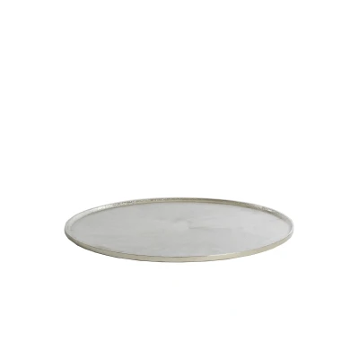 Afbeelding van Light &amp; Living Schaal MAES Ø60x1.5cm Zilver